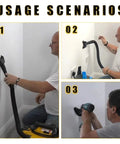 Hands Free Dust Collector Upgrade For Hole Saw Dust Extraction Tool Vacuum Attachment with Cyclone Suction in use scenarios