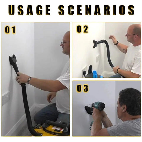 Hands Free Dust Collector Upgrade For Hole Saw Dust Extraction Tool Vacuum Attachment with Cyclone Suction in use scenarios