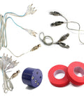 Must Have All In One Fencing Gear Kit For Foil Epee And Saber with cords, red tape, and tester for training and competition