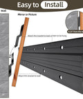 Installation guide of Badass Heavy Duty 41 Inch French Cleat Brackets And Top Tier Aluminum Wall Mount Hooks for mounting.