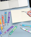 Science Theme Ballpoint Pens 10 Pack Colorful STEM Design Pens With Lab Icons Chemistry Physics Biology Patterns Smooth Writing for Students Teachers Classrooms and School Supplies