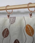50 Pieces Vintage Bronze Shower Curtain Hooks With Hanging Clips And Glide Rings For Bathroom on curtain rod