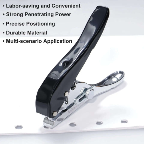 Heavy Duty 10mm Hole Punch For Paper Cards PVC Board And Cardboard Single Hole Punch Tool With Rugged Alloy Body Easy Grip