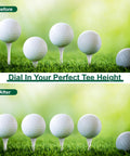 Adjustable Aluminum Golf Tee Height Tool With Precise Scale In Half Centimeter Increments For Easy Stance Tweaks And Consistent Swings Outdoor Training Aid Built For Pro Level Accuracy in use before and after