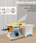 Do It All Mini Saw For Woodworking And Rock Cutting 750W Electric Grinder Polisher With bits and blade on table