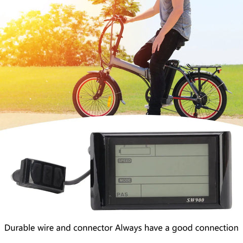 Real Time Battery Meter Display For Ebikes And Scooters With 5 Pin SW900 Waterproof Panel Dope LCD Gauge Tracks Power Usage Durable ABS Build 25cm Cable Easy Install Low Maintenance