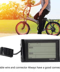 Waterproof 5 Pin LCD Display Panel for E-Bike and Electric Scooter Replacement, SW900 style, with high resolution readout.