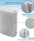 Close-up of Relion Compatible Humidifier Filter Replacement Pack Of 4 showing mesh structure and aluminum reinforcement.
