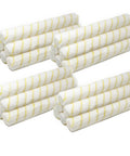 18 Inch Paint Roller Covers Shedless Lint Free 24 Bulk Pack One Half Inch Nap With End Caps stacked in four piles