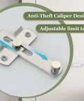 4 Inch Flip Gate Latch Heavy Duty Stainless Steel Door Lock for Barn Doors Wood Fences Sliding Doors and French Doors