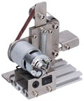 Jauarta Mini Belt Sander Grinder Aluminum Alloy Polishing Machine 9000RPM with compact motor for wood and metal work.