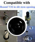 2 Pack Black Rotary Dimmer Knob Replacement For Rotary Dimmer Switch And Fan Control, compatible with round 7/32 stem