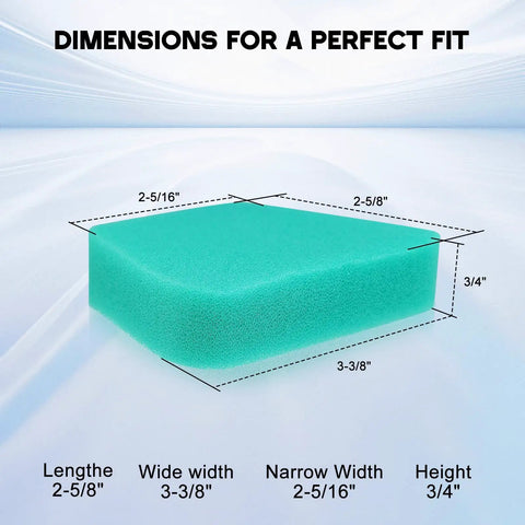 Dimensions of air filter from Air Filter Fuel Line Primer Bulb Spark Plug Tune Up Kit For 42cc Poulan Craftsman Chainsaws