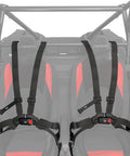 Fresh Ride Two Seater Click Six Harness Kit For Atv And Side By Side Rigs featuring adjustable straps and quick release buckles.