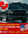 Chevy Silverado 1500 Tow Hook Cover Front Hitch Cap Red Hot For 2007 2024 Silverado 1500 Trucks rugged accessory with flag