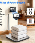 Rock Solid Digital Shipping Scale With Dead On Point 440lb Capacity And Easy Read Display Smooth For Luggage Bulk Mail And Warehouse Parcels, USB powered with packages.