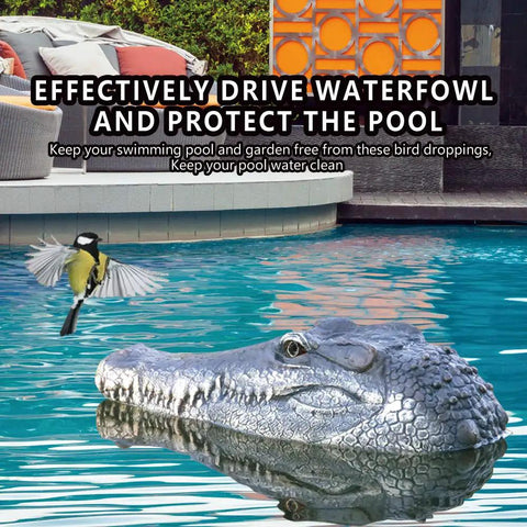 Flytec V005 RC Boat With 2.4G Radio Control Dope Electric Racing Boat For Poolside Fun Realistic Crocodile Head Design in pool