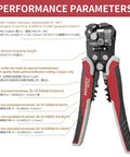 Automatic Wire Stripper Pliers With Self-Adjusting 3-In-1 Function For Stripping Crimping And Cutting 10-24 AWG Wires Handy Tool