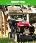Replacement Throttle Cable For Honda HRX217 Series Lawn Mowers in action, showing quick engine response and precise control