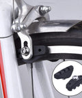 4 Pairs Road Bike Brake Pads 50 Mm With Nuts Spacers And Installation Tool For Caliper Brakes on tire and frame