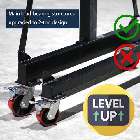 Heavy Duty Gantry Crane 2000 Lbs Portable Electric Hoist And Trolley With Remote For Garage And Workshop 2-ton upgrade