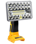 20V Cordless LED Work Light With 18W 2000 Lumen Output, USB Charging Port, Compatible With DCB180 And DCB200 Series Batteries