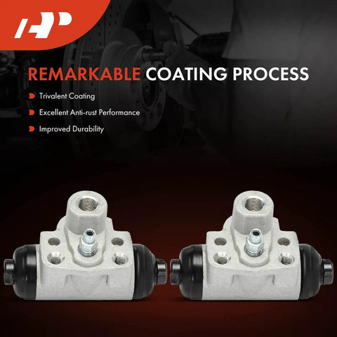Rear Drum Brake Wheel Cylinder Set For Honda Civic 2006 2015 Fit 2009 2019 Insight 2010 2014 2 Piece Replacement Kit