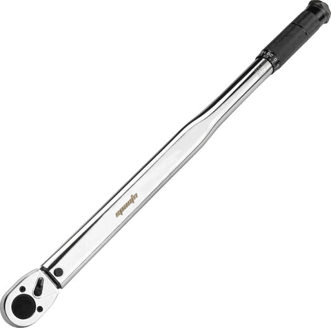 Half Inch Drive Click Torque Wrench 25-250 Ft-Lb Range with Dual Scale, Durable Cr-V Ratchet Head, Satin Finish, Non Slip Grip