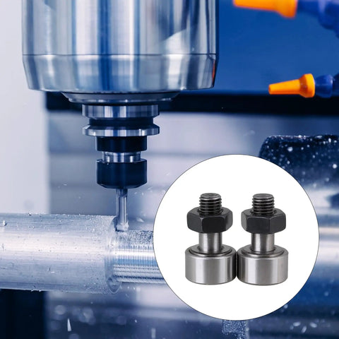 Rock Solid 22Mm Stud Type Track Cam Follower Roller Bearing With M10 Male Thread Heavy Duty Bearing Steel For High Load Applications Built Tough And Hella Durable For Industrial Projects