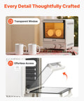 13Quart Sublimation Oven Cranks Out Vivid Transfers Fast With 360 Degree Surround Heat Designed For 20Oz Tumblers And Stainless Steel Flasks, features transparent window and easy access.