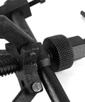 Top Notch Heavy Duty Three Jaw Inner Bearing Puller Gear Extractor Tool Kit For Sick Mechanics To Rip Bearings Out 17 To 38 MM With Hardcore 45 Carbon Steel Hardened Build To Handle Serious Industrial Jobs Safely, close-up of 45 carbon steel jaws