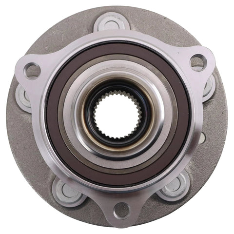 Front view of Front Wheel Bearing And Hub Assembly Set For Jeep Grand Cherokee L And Grand Cherokee 2021 To 2024 Two Piece Kit