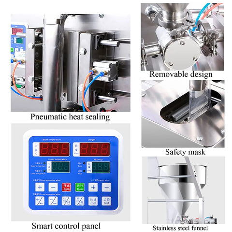 Heavy Duty Automatic Liquid Filling Machine Spot On Precision Pump No Drip Nozzle Stainless Steel Food Grade Barrel control panel and heat sealing