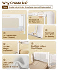 Heavy Duty Toddler Bed Rail Guard For Full Beds Built Tough Thickened And Reinforced Aluminum Safety Rail with features