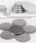 Beefed Up Heavy Duty 304 Grade Stainless Steel Machining Blanks Set Of 10 Round Discs 20 To 28mm Diameter 4mm Thick stacked