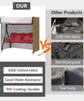 Comparison of 3 Seater Outdoor Swing Cover with 420D Oxford fabric vs other thin, non-waterproof, and tearable fabric covers.
