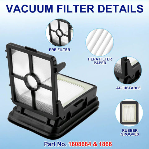 Brush And Filter Replacement Parts Kit For Bissell CrossWave Max And HydroSteam Plus Vacuums Fits 2554 2554A 25542 25548 2590 2593 2596 2596B 2596M 2597 And 35151 3515 35152 3513 3518 B0440 Easy Install And Durable Cleaning Accessories, pre filter and HEPA filter