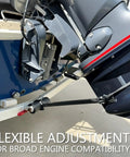 Transom Saver For Boats 23 To 35 Inches Adjustable Boat Motor Support With Heavy Duty Composite Head Holds Engine Roller