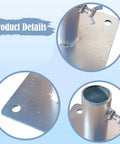 Heavy Duty Scaffolding Base Plates Made From Iron With Anti Rust Coating Welded Construction detail close-up