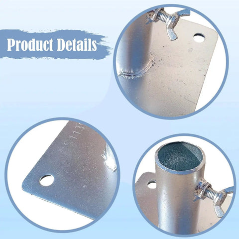 Heavy Duty Scaffolding Base Plates Made From Iron With Anti Rust Coating Welded Construction detail close-up