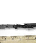 D2 Steel Tracker Fixed Blade Knife Blank For Knifemaking With Hammered Finish 3.5 Inch Blade full tang predrilled handle holes
