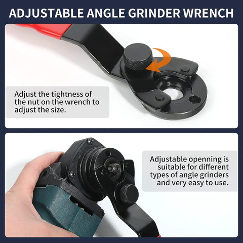 Universal Angle Grinder Attachments Kit With 5/8-11 Extension Rods Flange Nuts Clamping Blocks And Adjustable Spanner Wrench 12 Piece Set for DeWalt Milwaukee Makita Grinders