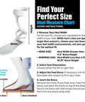 Lightweight AFO Foot Drop Brace For Men, All Day Comfy Walking Stabilizer With Adjustable Straps, Size Chart Guide