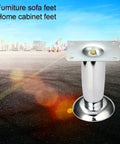 Up The Ante With Heavy Duty Steel Furniture Legs For Desks And Tables Round Cold Rolled Build With Anti Slip Pads And Wipe Clean Finish Sweet For Modern Home Office Makeovers - chrome furniture leg with base