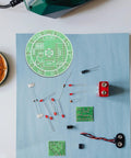Beginner Soldering Practice Kit, 4 Pack DIY Electronics Training Boards For Realistic Welding Skills, components displayed