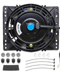 Six Inch Slim Radiator Cooling Fan Kit With Mounts For Tight Spots That Maxes Space And Keeps Your Engine Chill 650 CFM Pull Style