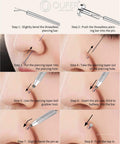 Instructions using Piercing Ball Grabber Kit For 16G 18G 20G Internally Threaded Push Pin External Thread Guide Needle Tool on nasal piercing.