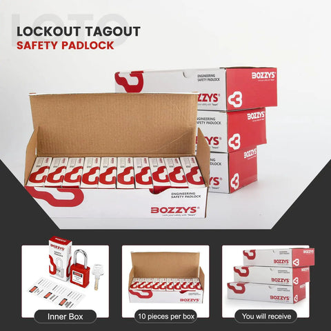 Lockout Tagout Locks 12 Pack Keyed Alike OSHA Blue Loto Locks For Industrial Machinery And Electrical Panels