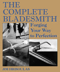 The Complete Bladesmith book cover with images of knife forging techniques, focus on Forge Your Dream Knife A Practical Bladesmith Guide.