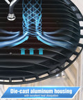 Die-cast aluminum housing of Blazing Bright 300W UFO Led High Bay Light showing excellent heat dissipation design.